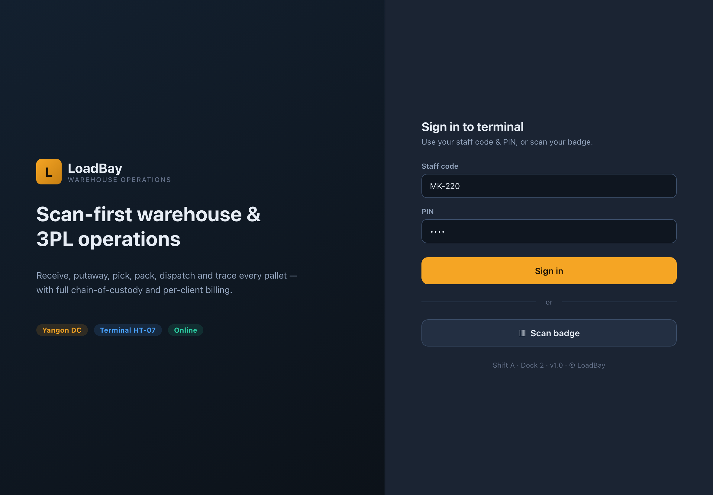 login
